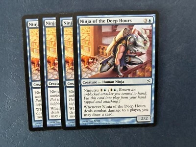 MTG 4X BETRAYERS OF KAMIGAWA NINJA OF THE DEEP HOURS NM MAGIC THE GATHERING BLUE - Image 1 of 4