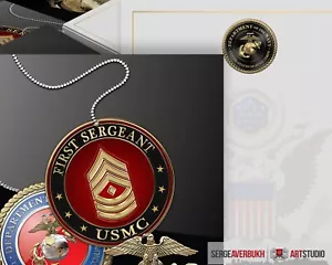 Customizable US Marine First Sergeant 5x7 Invitation Template DIGITAL DOWNLOAD - Picture 1 of 3