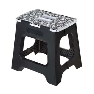 Vigar Compact Foldable 32cm Plastic Step Stool Outdoor/Kitchen Rococco on Top - Picture 1 of 3