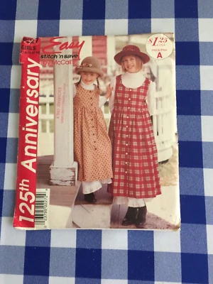 Jumper Dress Petticoat McCalls 227 Sewing Pattern 7 8 10 12 14 Stitch N Save UC  - Image 1 of 2