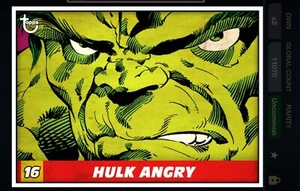 Marvel Colecciónalos Vintage Panel #16 Hulk Angry Topps Digital Tarjeta Wave 2 - Picture 1 of 2