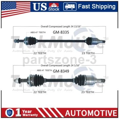 Front Left Front Right TrakMotive CV Axle CV Joint For Chevrolet Spark 2013 - Image 1 of 3