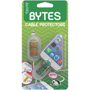 Pack de 2 protecteurs de câble universels en silicone Tzumi Bytes dinosaure et monstre - Photo 1 sur 1