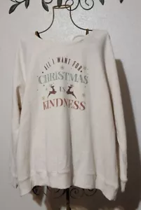 Maurice Christmas Theme Sweatshirt ~ Sze 26/28W NWT - Picture 1 of 3