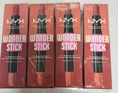 4-NYX Professional Makeup Wonder Stick Blush - Bright Amber and Fuchia - 0.28oz - Image 1 of 2
