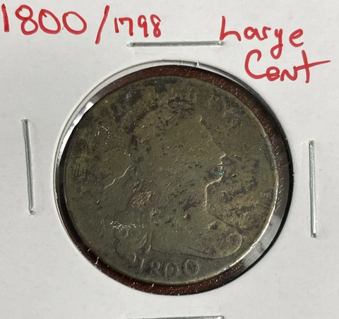 1800/79 Draped Bust Large Cent Better Date Cover