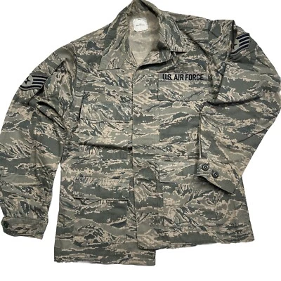 US AIR FORCE Jacket Coat Sz 40 S Digital Camo Military Issued Staff Sergeant EUC - Image 1 of 4