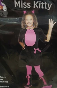 Size Small (4-6) Happy Halloween Miss Kitty Costume Dress\Headpiece - Picture 1 of 3