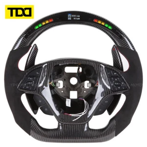 TDD Carbon Fiber LED Steering Wheel for 2016+ Chevrolet Camaro SS ZL1 - Picture 1 of 14