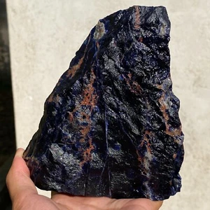 598 g natürlicher grober blauer Sodalith Edelstein Kristall Roh Mineral Präparat - Bild 1 von 12