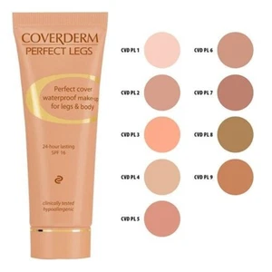 Coverderm Perfect Legs Trucco Impermeabile per Gambe e Corpo in 9 Tonalità 30ml - Foto 1 di 12