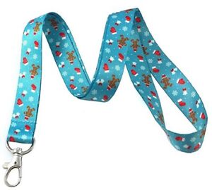 Gingerbread Man Christmas Lanyard Id Badge Holder Keychain By Execucat