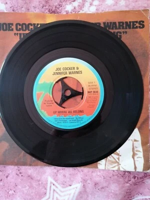 JOE COCKER /JENNIFER WARNES UP WHERE WE BELONG 1982 NEAR MINT - Image 1 of 4