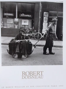 Doisneau•Barón William et son Chauffeur, París 1955•Póster fotográfico francés 20x28 - Imagen 1 de 1