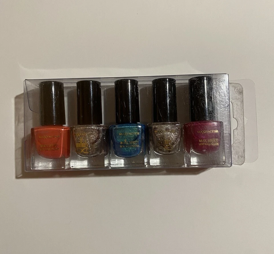 Max Factor X Mini Nail Polish Set 4.5ml Brand New Boxed - Image 1 of 1