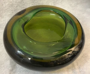 Seguso Vetri d’Arte Glas Sommerso Aschenbecher Zigarre Flavio Poli Murano 7,97 Pfund MCM - Bild 1 von 9