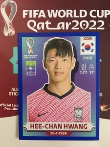 HEE-CHAN HWANG, KOREA TEAM, BLUE PANINI STICKER WORLD CUP QATAR 2022 #KOR16 - Picture 1 of 1