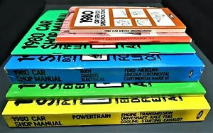1980 FORD CAR SHOP MANUALS - 5 Volume Set - In Original Shipping Box - Bild 1 von 12