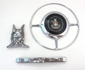 Rover Vintage Emblems – Hood Ornament, Steering Wheel & Badge Set - Picture 1 of 9