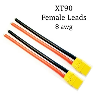 RCP (2) XT90 cables hembra 8 AWG cable - Imagen 1 de 16