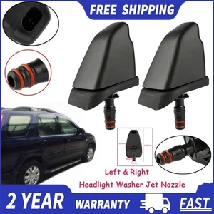 2x Left&Right Headlight Washer Jet Nozzle Sprayer For Honda CRV 76880SCAS11 - Picture 1 of 15
