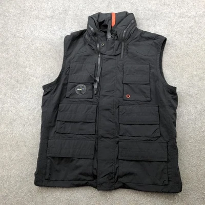 Жилет мужской RLX Ralph Lauren большой черный универсальный с несколькими карманами полевой тактический на молнии - Изображение 1 из 4