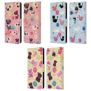 HEAD CASE DESIGNS SPACE UNICORNS LEATHER BOOK WALLET CASE FOR MOTOROLA PHONES 2 - Picture 1 of 9