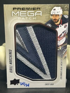 KIRILL MARCHENKO 2024-25 Upper Deck Premier #24/24 Mega Patch Chest Logo #PMP-KM - Picture 1 of 5