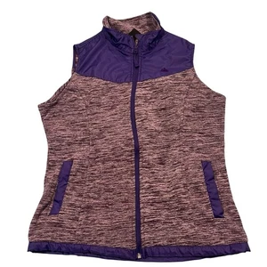 Snozu Women Medium Purple Zipper Vest Warm Layer Outdoor Hiking Skiing - Picture 1 of 8
