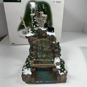 Dept 56 Mountain Creek Waterfall 53003 Christmas Village Bears Bridge - Picture 1 of 15