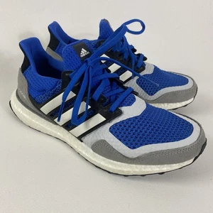 Adidas UltraBoost Mens 7.5 Blue Gray Athletic Running Shoe YYJ606004 - Picture 1 of 18