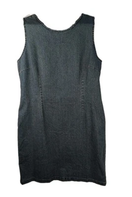 Vestido recto de mezclilla sin mangas Chadwicks of Boston hasta la rodilla talla 16 Foto 1 de 4