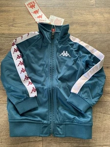 New Kappa Kids Green Full Zip Track Jacket Y4 - Picture 1 of 3