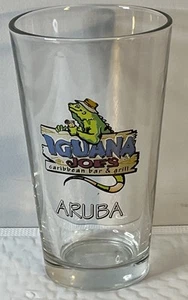 Vintage Rare Iguana Joe's Caribbean Bar & Grill Aruba Glass Drinking Tumbler - Bild 1 von 4