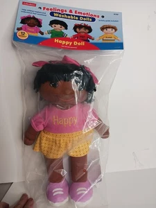 Lakeshore NWT Plush Washable Doll Feelings And Emotions Happy Doll - Picture 1 of 8