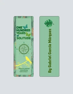 One Hundred Years of Solitude by Gabriel García Márquez Bookmark Set - Picture 1 of 3