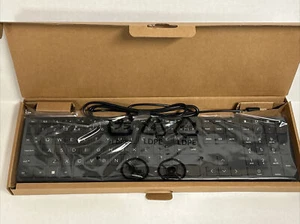 TECLADO HP USB CABLEADO DELGADO NEGRO 320K L96909-001 - Imagen 1 de 2