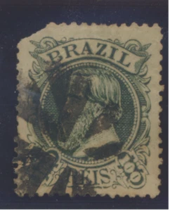 Brasilien Briefmarke Scott #80, gebraucht, Ecke gerissen - Bild 1 von 1