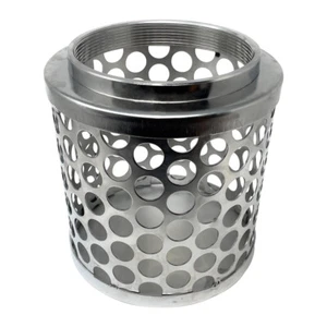 6" Saugsieb, Rundloch, Edelstahl - Bild 1 von 1