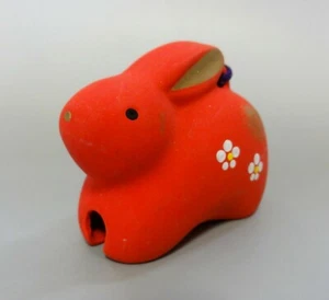#03 Japanese Oriental Zodiac Good Luck Ceramic Bell / USAGI Hare - Picture 1 of 8