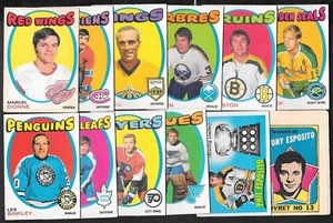 1971-72 OPC O PEE CHEE HOCKEY CARD + ERROR VARIATION 133-264 & BOOKLET SEE LIST