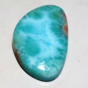 26 Ct 5X18X30 mm Natural Sky Blue Larimar Fancy Cabochon Gemstone CI-320 - Picture 1 of 4
