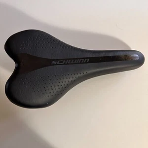 Schwinn Cionlli Black Bicycle Saddle Cushioned Logo Bike Seat - Picture 1 of 7