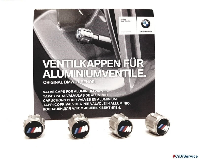 Valve Caps Genuine BMW M Set of 4 36122447402