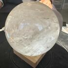 6.82LB Natural white crystal ball polished and healed3100g