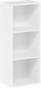 Luder Bookcase / Book / Storage , 3-Tier, White - Picture 1 of 12