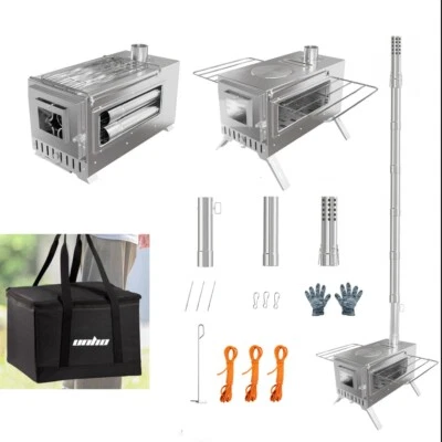 XXL Tragbarer Holzofen für Camping Zeltofen Campingherde Outdoor Camping Heizung - Bild 1 von 4