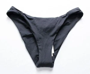 L Space Women's Low Rise Monica Ruched Bikini Bottom MP7 Black Size XS NWT - Picture 1 of 3