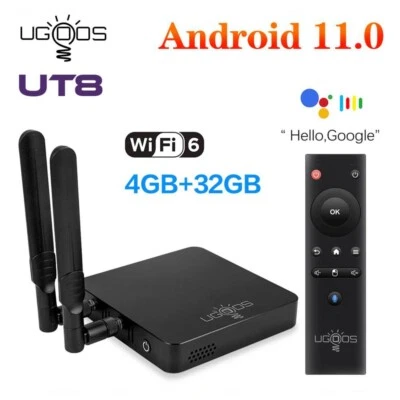 UGOOS UT8 RK3568 Android 11 Smart TV Box 4GB DDR4 32GB ROM BT5.0 Set Top Box - Image 1 of 4