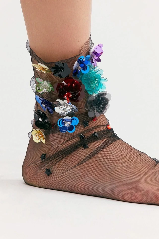 High Heel Jungle Secret Garden Socks-$54 MSRP - Изображение 1 из 1